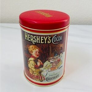 Vintage Hershey's Cocoa Tin 1989 Bitter Sweet Boy Graphics 1895 - 1905 Empty Tin